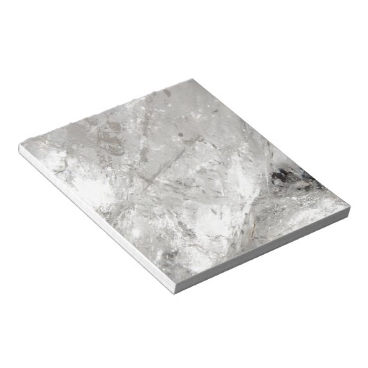 Quarzglas Zen Liebe Heilstein Glitzern Notizblock (angewinkelt)