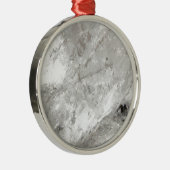 Quarzglas Zen Liebe Heilstein Glitzern Silbernes Ornament (Rechts)