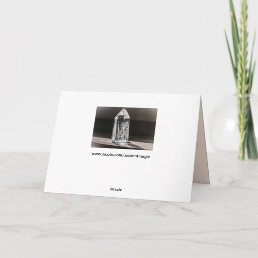 Quarzglaskarte Karte (Rückseite)