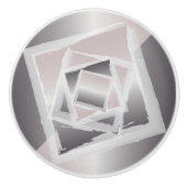 Quarzgrau Keramikknauf (Vorderseite)