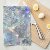 Quarzkristall - Funkelnd Muster Geschirrtuch (Viertel Falte)