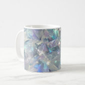 Quarzkristall - Funkelnd Muster Kaffeetasse (Vorderseite Links)