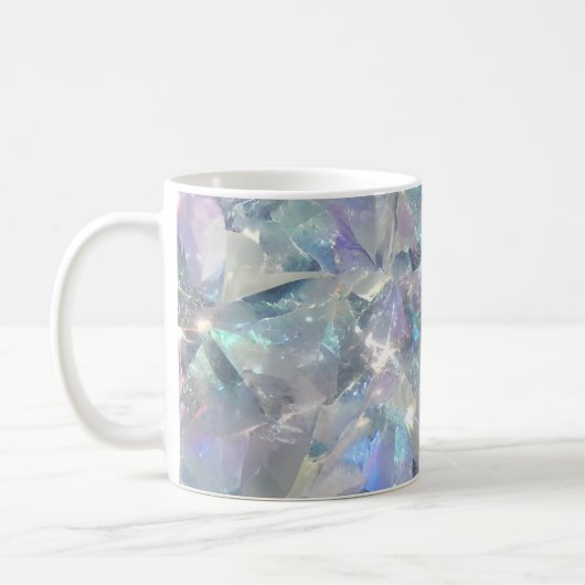 Quarzkristall - Funkelnd Muster Kaffeetasse (Links)