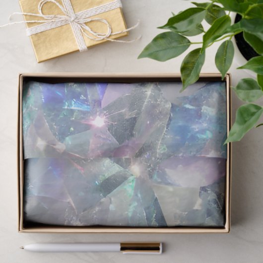 Quarzkristall - Funkelnd Muster Seidenpapier (Geschenk)