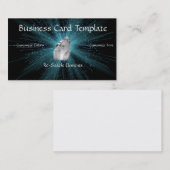 Quarzkristall Visitenkarte (Vorne/Hinten)