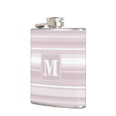 Quarzstreifen der Monogramm-Rose Flachmann (Links)