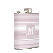 Quarzstreifen der Monogramm-Rose Flachmann (Rechts)