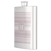 Quarzstreifen der Monogramm-Rose Flachmann (Links)