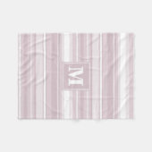Quarzstreifen der Monogramm-Rose Fleecedecke (Vorderseite (Horizontal))