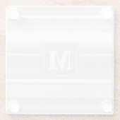 Quarzstreifen der Monogramm-Rose Glasuntersetzer (Rückseite)