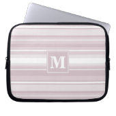 Quarzstreifen der Monogramm-Rose Laptopschutzhülle (Vorderseite)
