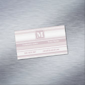 Quarzstreifen der Monogramm-Rose Magnetische Visitenkarte (Beispiel)