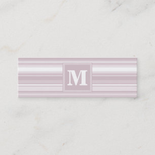 Quarzstreifen der Monogramm-Rose Mini Visitenkarte