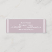 Quarzstreifen der Monogramm-Rose Mini Visitenkarte (Rückseite)