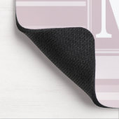 Quarzstreifen der Monogramm-Rose Mousepad (Ecke)