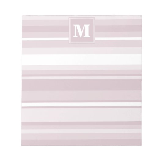 Quarzstreifen der Monogramm-Rose Notizblock (Vorderseite)