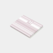 Quarzstreifen der Monogramm-Rose Post-it Klebezettel (angewinkelt)