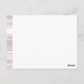 Quarzstreifen der Monogramm-Rose Postkarte (Rückseite)