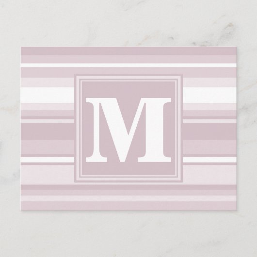 Quarzstreifen der Monogramm-Rose Postkarte (Vorderseite)