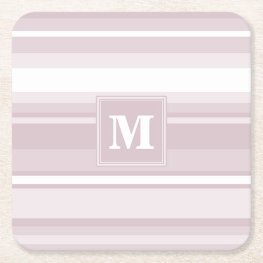 Quarzstreifen der Monogramm-Rose Rechteckiger Pappuntersetzer (Vorderseite)