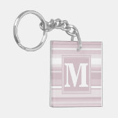 Quarzstreifen der Monogramm-Rose Schlüsselanhänger (Vorderseite links)