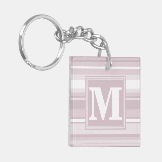 Quarzstreifen der Monogramm-Rose Schlüsselanhänger (Vorderseite links)