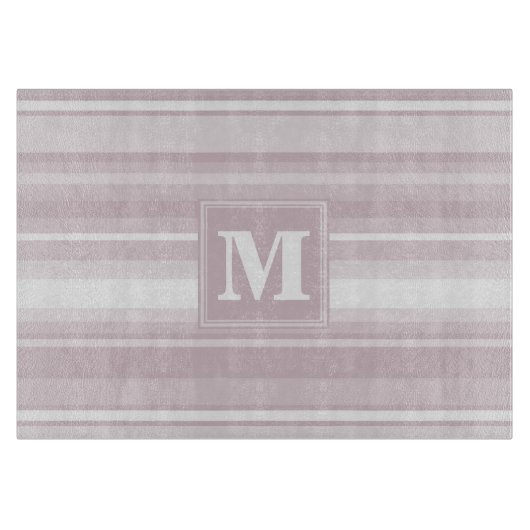 Quarzstreifen der Monogramm-Rose Schneidebrett (Vorderseite)