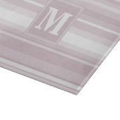 Quarzstreifen der Monogramm-Rose Schneidebrett (Ecke)