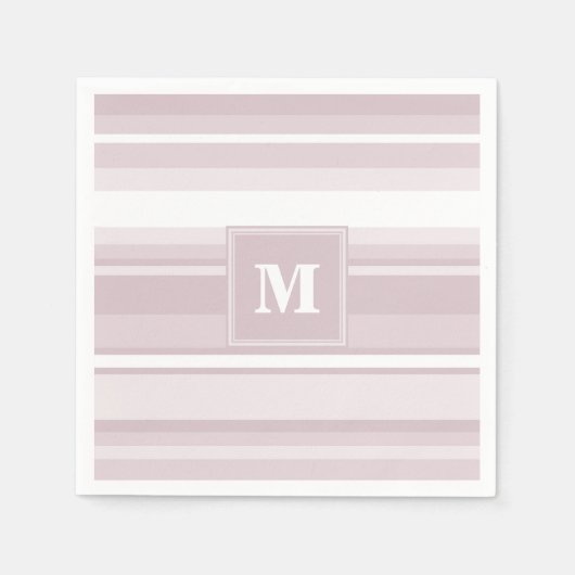 Quarzstreifen der Monogramm-Rose Serviette (Vorderseite)
