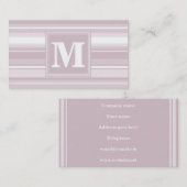 Quarzstreifen der Monogramm-Rose Visitenkarte (Vorne/Hinten)