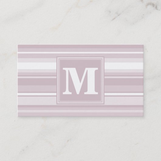 Quarzstreifen der Monogramm-Rose Visitenkarte (Vorderseite)