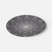 Quarzuhr Pappteller (Schrägansicht)