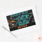 QUASAR BLUE SATIVA RECHTECKIGER AUFKLEBER (Umschlag)