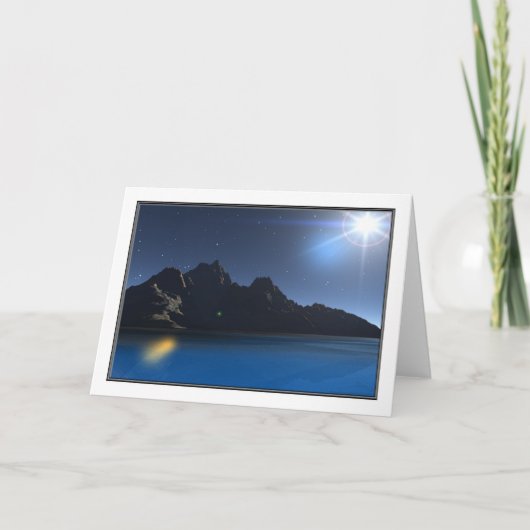 Quasar Greeting Card Feiertagskarte (Vorderseite)