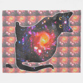 Quasar-Platz im Katzenfleece-Decken Fleecedecke (Vorderseite (Horizontal))