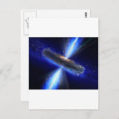Quasar Postkarte (Vorne/Hinten)
