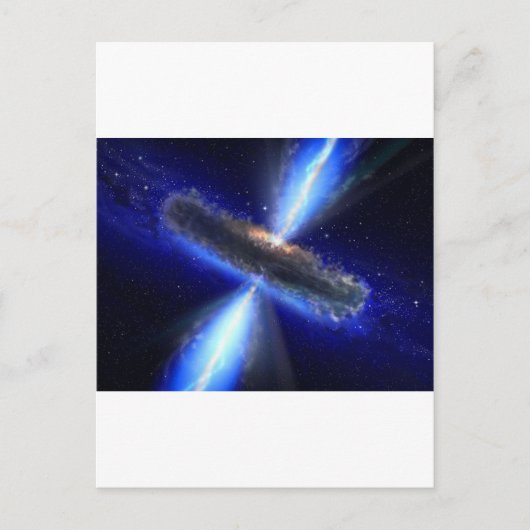 Quasar Postkarte (Vorderseite)