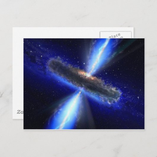 Quasar Postkarte (Vorne/Hinten)