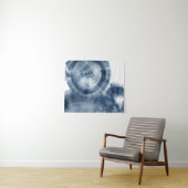 Quasare - Inky blaue Kreise Wandteppich (Beispiel (Horizontal))