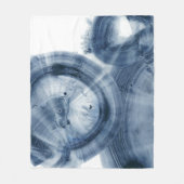 Quasare - Inky Blue Circles Fleecedecke (Vorderseite)