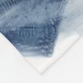 Quasare - Inky Blue Circles Fleecedecke (Ecke)