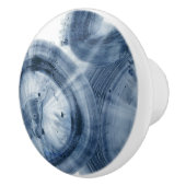 Quasare - Inky Blue Circles Keramikknauf (Rechts)