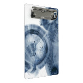 Quasare - Inky Blue Circles Mini Klemmbrett (Schrägansicht)