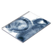 Quasare - Inky Blue Circles Notizblock (Linke Seite)