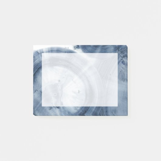 Quasare - Inky Blue Circles Post-it Klebezettel (Vorderseite)