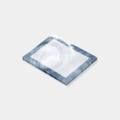 Quasare - Inky Blue Circles Post-it Klebezettel (angewinkelt)