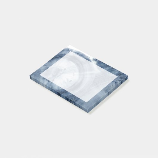 Quasare - Inky Blue Circles Post-it Klebezettel (angewinkelt)