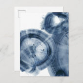 Quasare - Inky Blue Circles Postkarte (Vorne/Hinten)
