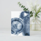 Quasare - Inky Blue Circles Postkarte (Stehend Vorderseite)