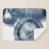 Quasare - Inky Blue Circles Sherpadecke (Vorderseite (Horizontal))